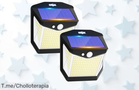 Ilumina tu jardín con este super chollo: Luz Solar LED Exterior, 248 LEDs y sensor de movimiento ultra sensible Transforma tu espacio ¡hazlo ahora antes que se acabe!