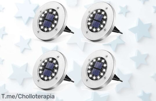 Ilumina tu jardín con un super chollo: 4 Piezas de Luces Solares a precio loco que no verás otra vez ¡Aprovecha esta oferta única antes de que desaparezca!