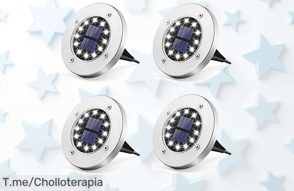 Ilumina tu jardín con un super chollo: 4 Piezas de Luces Solares a precio loco que no verás otra vez. ¡Aprovecha esta oferta única antes de que desaparezca!