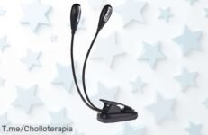 Ilumina tu música con la lámpara Juspins Atril, luz ajustable y flexible ¡Aprovecha este ofertón nunca visto y enciende tu creatividad antes de que se acabe!
