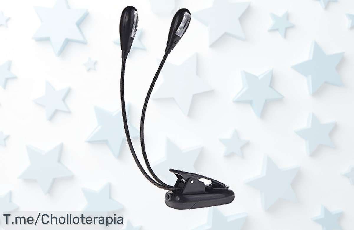 Ilumina tu música con la lámpara Juspins Atril, luz ajustable y flexible. ¡Aprovecha este ofertón nunca visto y enciende tu creatividad antes de que se acabe!