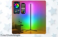 Ilumina tu vida con la Lámpara de Pie LED RGB: Precio loco, 16 millones de colores y control desde tu móvil No te quedes sin esta oportunidad única, ¡compra ya!