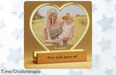 Ilumina tus momentos especiales con una lámpara personalizada a un precio loco, ¡un ofertón que llena de amor cada rincón! Crea recuerdos inolvidables antes de que se agote