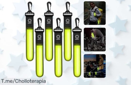 Ilumina tus noches con el super chollo de luces LED BAIFULAI: 6 unidades versátiles para mochilas ¡Aprovecha este ofertón único y consigue las tuyas antes que se agoten!