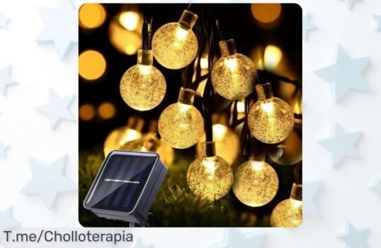 Ilumina tus noches con las Luces Solares de Cadena: 20 LED mágicos y 8 modos deslumbrantes ¡Aprovecha este ofertón único antes que se acaben!