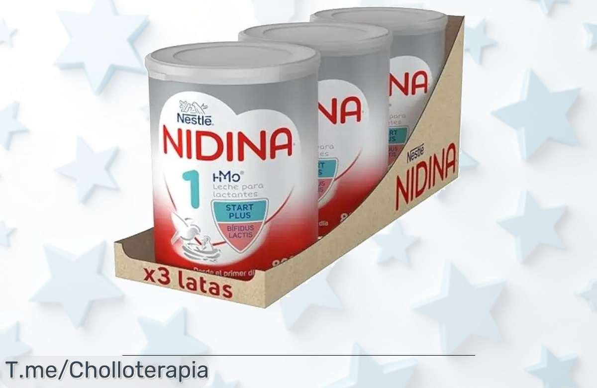 Impulsa el crecimiento de tu pequeño con Nidina 1 en oferta única, ¡nutrición esencial y descuento brutal en caja de 3 latas! Compra ya antes que se agote.