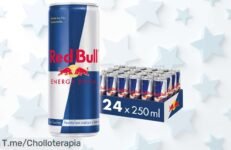 Impulsa tu energía con Red Bull: ¡Pack de 24 a un precio loco! Siente la vitalidad en cada sorbo y brilla como nunca Actúa rápido, esta oferta limitada se agota ya