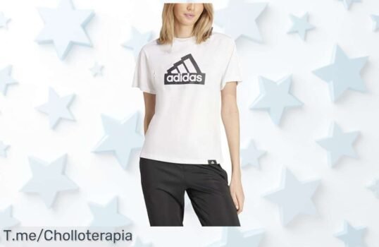 Impulsa tu estilo con la camiseta gráfica de mujer Modern Essentials de adidas, suave y espectacular en blanco ¡No te pierdas este ofertón limitado, actúa ya!