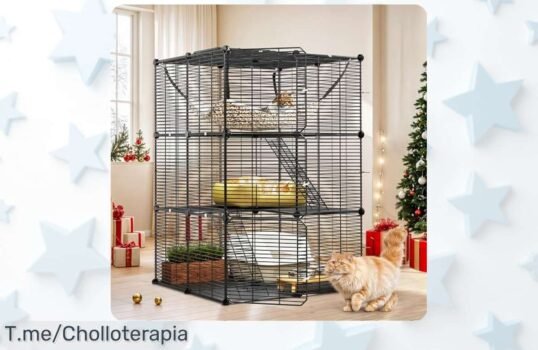 Jaula para Gatos de 3 Niveles con Hamaca a Precio Loco ¡Ofertón Único! Haz feliz a tu peludito y consigue el descuento brutal antes que se agote ¡Compra ya!