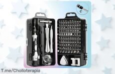 Kit de Destornilladores Electrónicos 115 en 1: La Herramienta Que Necesitas a Precio Loco ¡No Te Quedes Sin El Tuyo, Compra Ahora Antes de Que Se Agote Esta Oferta Única!