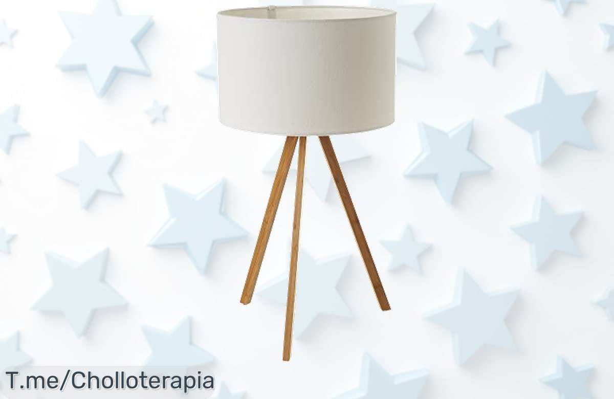 Lámpara de mesa nórdica con estilo minimalista y luz suave, ¡aprovéchate del ofertón que vuela! Actúa rápido y transforma tu hogar a un precio loco.