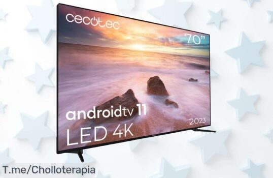 Lleva a casa el Televisor LED 70 Smart TV Cecotec y vive un entretenimiento nunca visto con su 4K UHD; ¡apúrate, este super chollo se va volando!