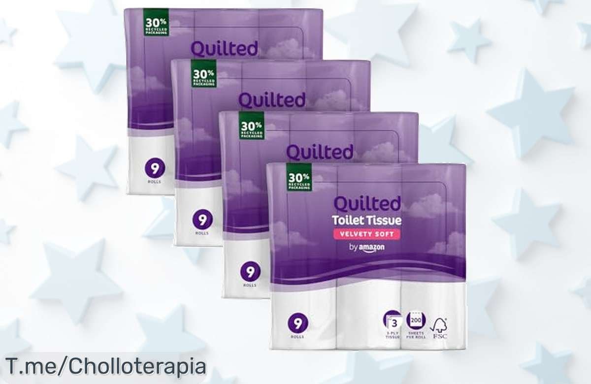 Mega pack de papel higiénico con 36 rollos ultra suaves a un precio loco, para que siempre estés listo en esos momentos especiales. ¡Compra ahora antes de que se agote!