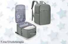 Mochila perfecta para tus viajes en Ryanair y Easyjet a un precio loco: versátil, resistente y lista para llevar todo tu equipo ¡Aprovecha este ofertón antes que vuele!
