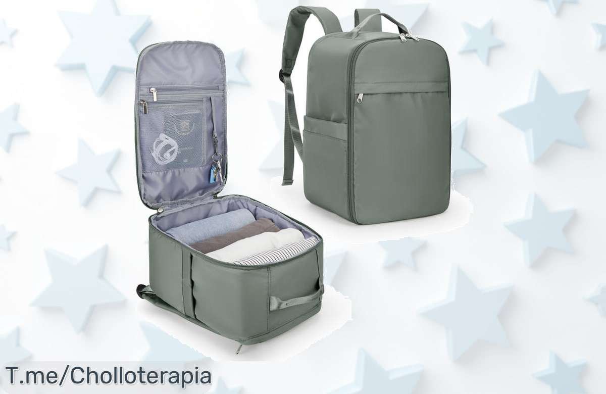 Mochila perfecta para tus viajes en Ryanair y Easyjet a un precio loco: versátil, resistente y lista para llevar todo tu equipo. ¡Aprovecha este ofertón antes que vuele!