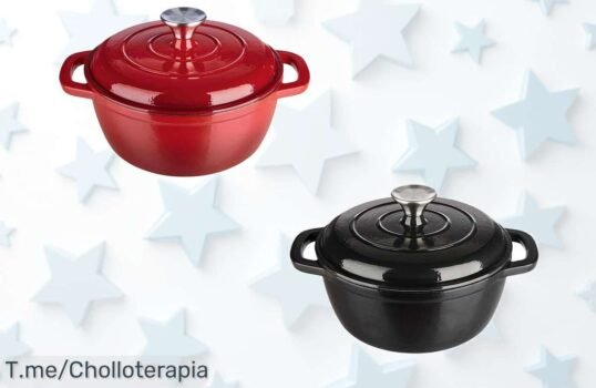 Olla de hierro fundido a precio loco: cocina platos irresistibles que encantarán a todos, aprovecha este ofertón y llévatela ya antes de que se agote ¡Actúa ahora!