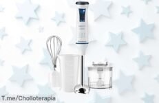 Potencia y versatilidad en tu cocina con la batidora de mano Taurus, un super chollo con 20 velocidades y turbo ¡No te quedes sin la tuya, stock limitado!
