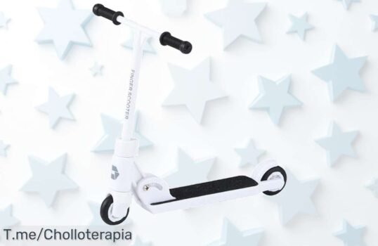 Potente Patinete Finger Scooter a precio loco: ruedas suaves y frenos antideslizantes para diversión sin fin ¡No dejes pasar este ofertón, compra ya antes que se agoten!