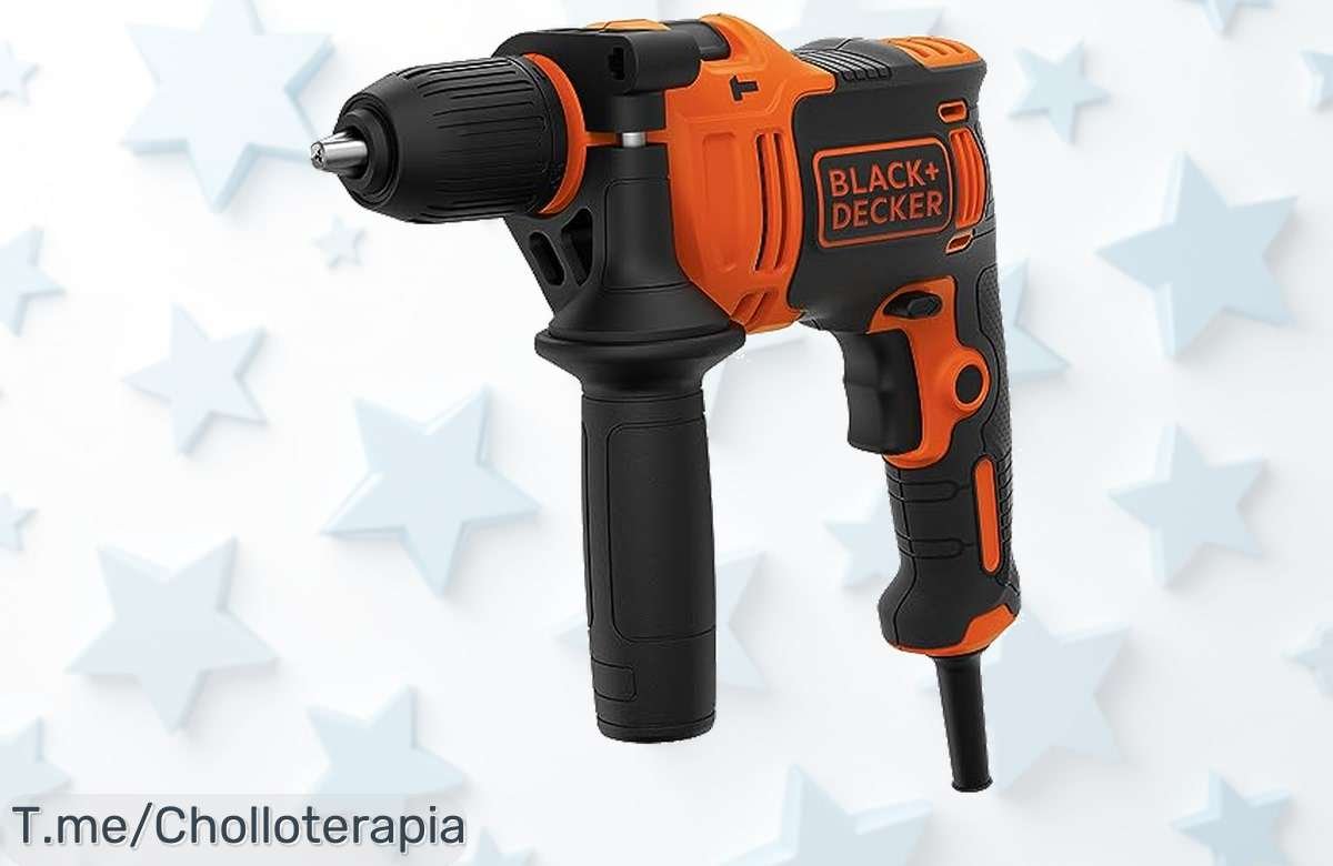 Potente Taladro Percutor BLACK+DECKER a un precio loco: perfora todo en un abrir y cerrar de ojos y transforma tus proyectos. ¡No te quedes sin el tuyo, oferta limitada!
