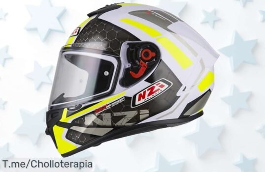 Protege tu cabeza con el NZI Casco De Moto Trendy Solid a un precio loco, una calidad óptica alucinante y visor ventilado ¡Aprovecha este ofertón antes de que se agote!