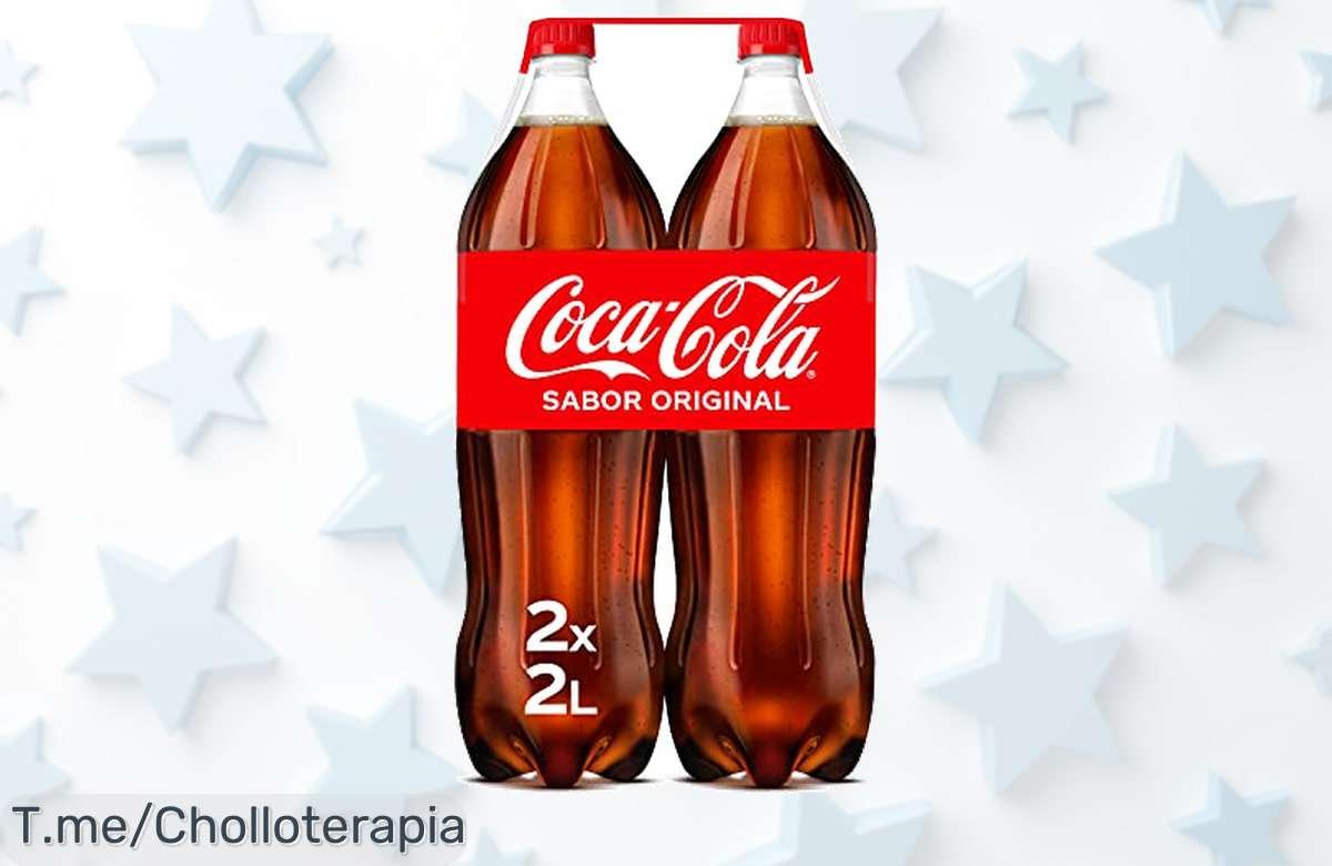 Refresca tus días con este ofertón: Pack de 2 botellas de CocaCola Sabor Original por un precio loco. ¡No te quedes sin disfrutarlo, actúa ahora antes que se agote!