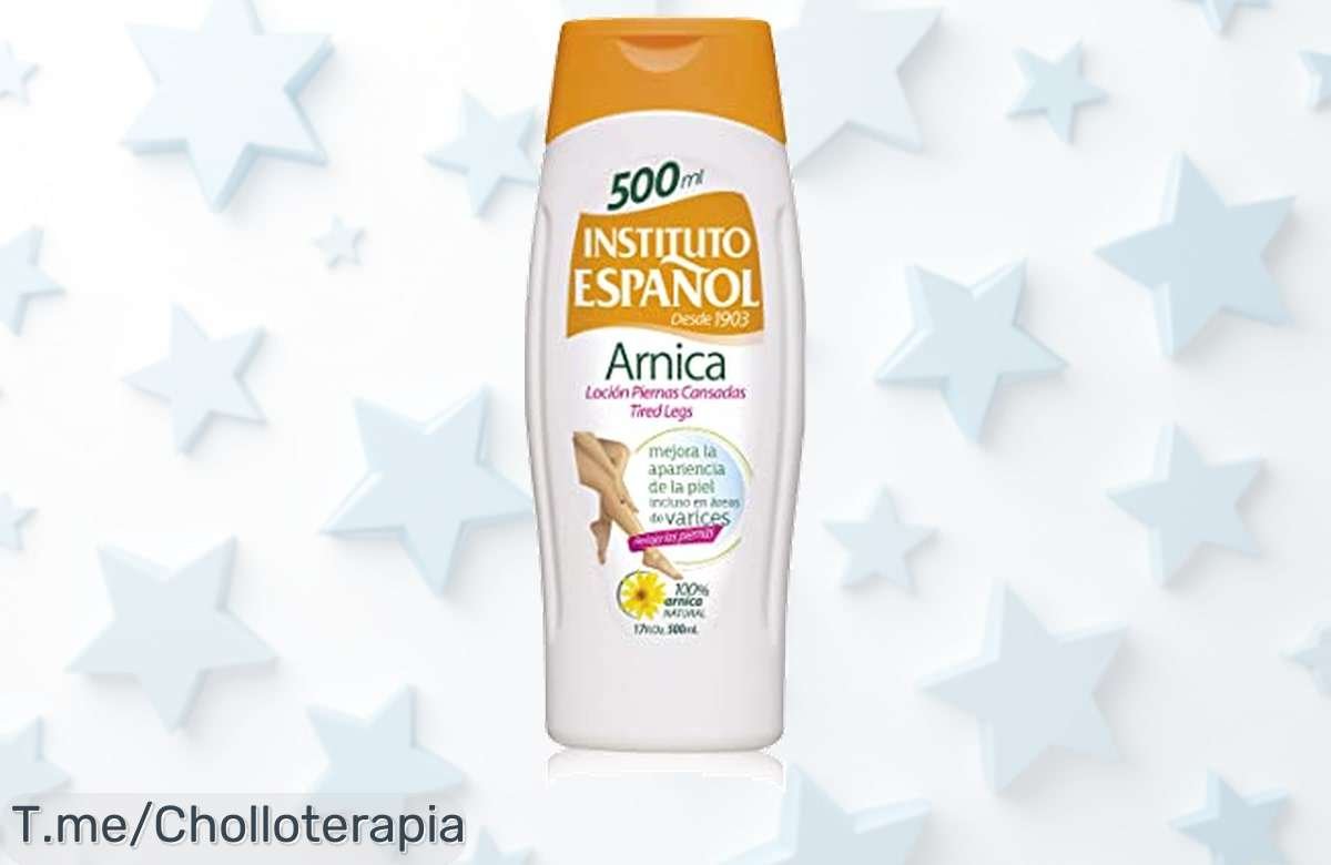 Revitaliza tus piernas con la loción árnica: suavidad y frescura al instante, super chollo que no puedes dejar escapar. ¡Haz clic ya antes de que se agote!