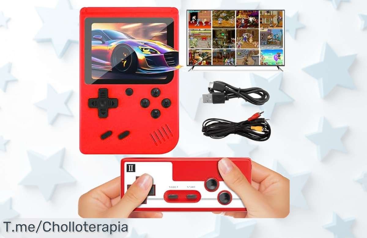 Revive 400 juegos clásicos en una consola portátil, conéctala a tu TV y vive la diversión épica. Aprovecha este ofertón limitado y consigue la tuya antes de que se acaben.