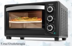 Revoluciona tu cocina con el Cecotec Horno Bake&Toast 2600 Black y sorprende a todos haciendo pizzas como un pro ¡No dejes pasar este ofertón limitado!