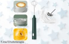 Revoluciona tus desayunos con el batidor eléctrico USB, espuma perfecta en segundos y sorprende a todos ¡No dejes escapar este ofertón limitado, actúa ya!