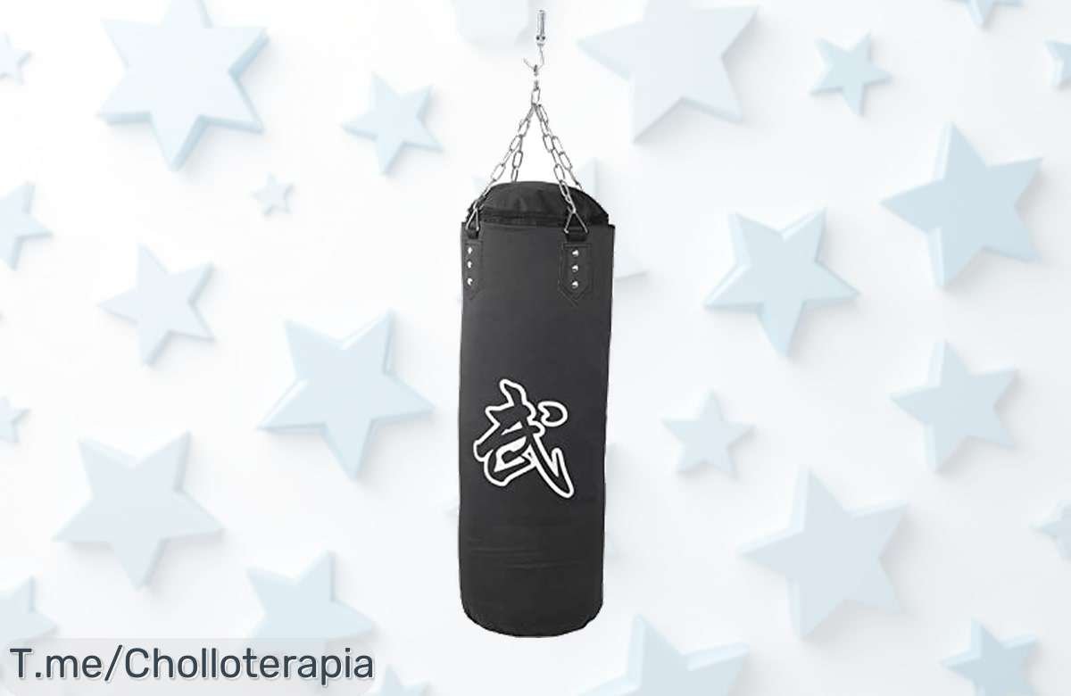 Saco de Boxeo Colgante a Precio Loco: Con Cuero PU y Protección Cuádruple, Entrena como un Pro. ¡Aprovecha este Ofertón Limitado y Mejora tu Rendimiento Ya!
