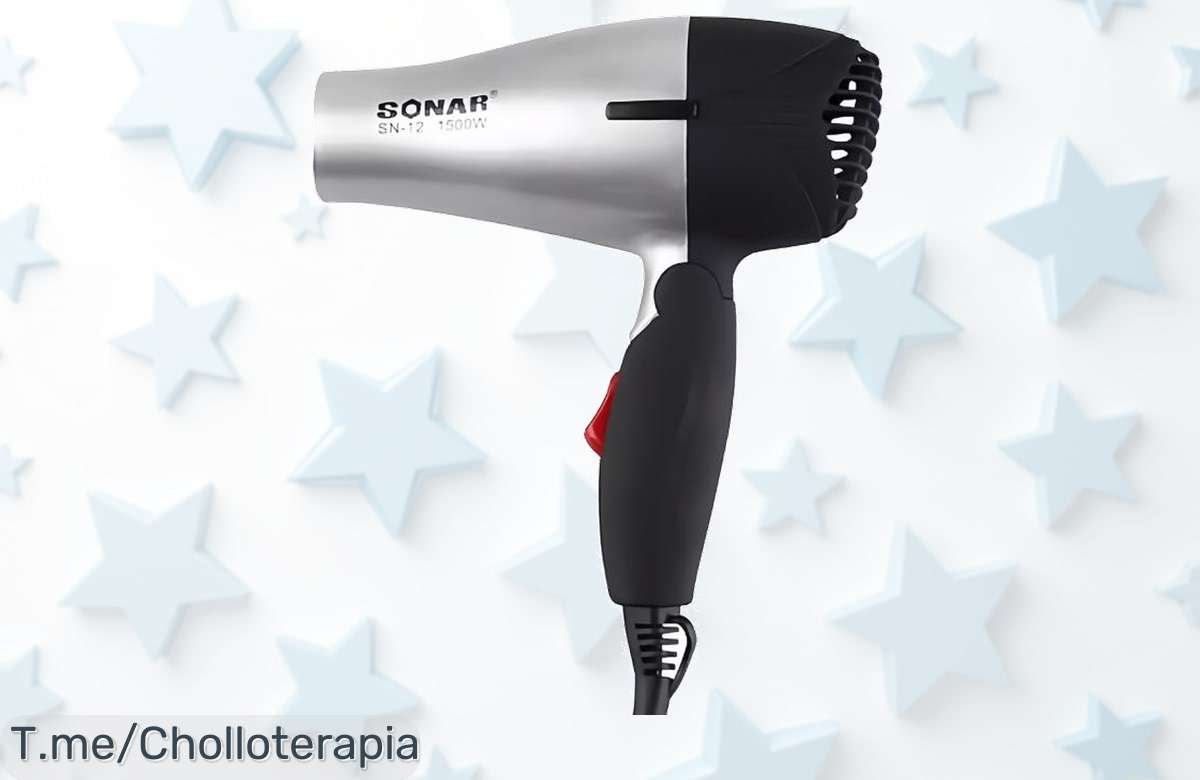 Secador de Pelo Mango Plegable: El super chollo que necesitas para tus viajes, con 2 velocidades y un look profesional. ¡Aprovecha esta oferta limitada antes de que se acabe!
