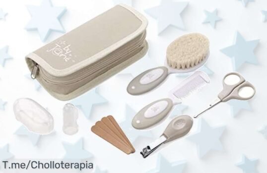 Set de higiene para bebé en un neceser increíble, ¡ofertón nunca visto! Todo lo esencial para tu pequeño al mejor precio loco Compra ahora antes de que se acabe esta ganga única