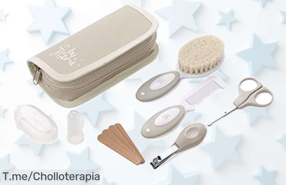 Set de higiene para bebé en un neceser increíble, ¡ofertón nunca visto! Todo lo esencial para tu pequeño al mejor precio loco. Compra ahora antes de que se acabe esta ganga única.