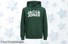 Sudadera Jack & Jones: ¡Chollazo con Capucha y Bolso Frontal! Lúcete genial sin gastar una fortuna Aprovecha este ofertón limitado antes de que se agote, actúa ya y no te quedes sin la tuya