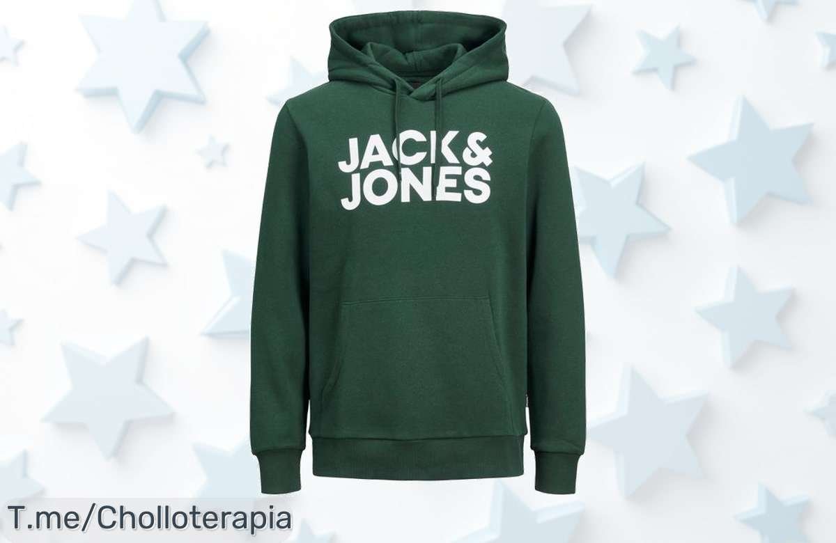 Sudadera Jack & Jones: ¡Chollazo con Capucha y Bolso Frontal! Lúcete genial sin gastar una fortuna. Aprovecha este ofertón limitado antes de que se agote, actúa ya y no te quedes sin la tuya