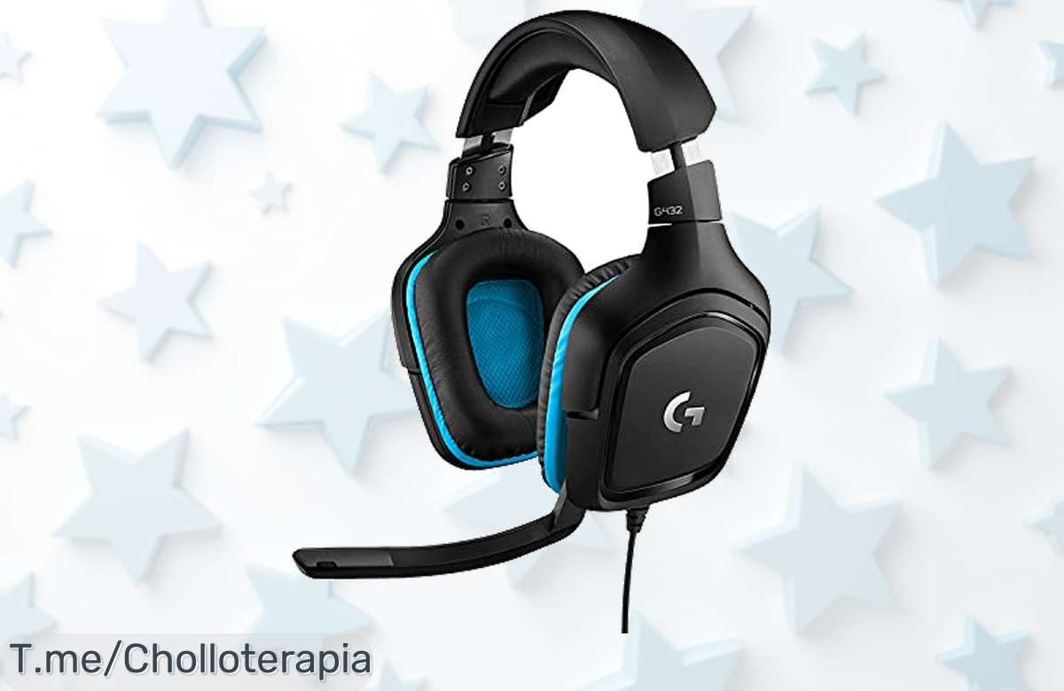 Sumérgete en la acción con los Logitech G432: sonido envolvente 7.1 y micrófono claro a un precio loco. ¡No dejes pasar este ofertón, compra ahora antes que se agoten!