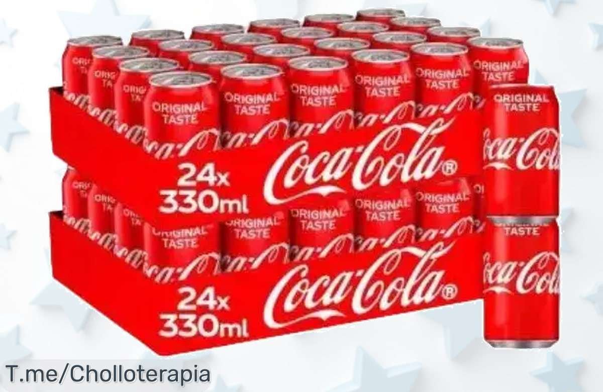 ¡Super chollo de Cocacola normal o cero! 48 latas para disfrutar en cada celebración, 15.82 litros de frescor irresistible. ¡Compra ya antes que se agoten!