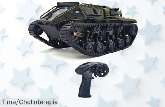 Tanque todoterreno de control remoto a precio loco: gira 360° con luces y diversión ilimitada ¡Super chollo en oferta limitada! Compra ahora y no te quedes sin el tuyo