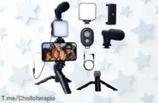 Transforma Tu Smartphone en una Máquina de Crear Contenido con Nuestro Kit de Vlogging ¡Ofertón Único! Crea Momentos Épicos Ahora y Aprovecha el Precio Loco Antes que se Agote