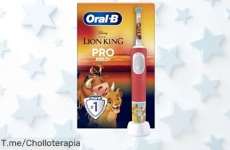 Transforma el cepillado en diversión con el OralB Pro Kids de El Rey León, un super chollo para cuidar las encías ¡Aprovecha esta oferta única y compra ya antes de que se agote!