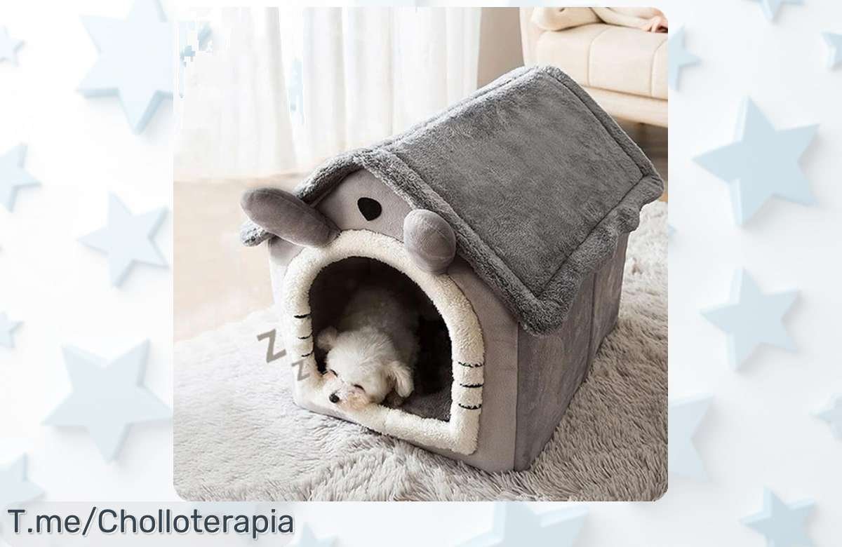 Transforma el descanso de tu mascota con nuestra cama suave, material premium y almohadilla desmontable; aprovecha este chollazo antes de que se agote ¡Compra ya!