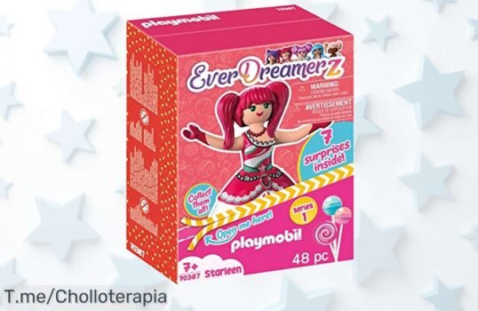Transforma el juego con PLAYMOBIL EverDreamerz Candy World Starleen: ¡un super chollo lleno de sorpresas y diversión! No te quedes sin tu figura exclusiva, actúa ya antes que se acabe esta oferta única