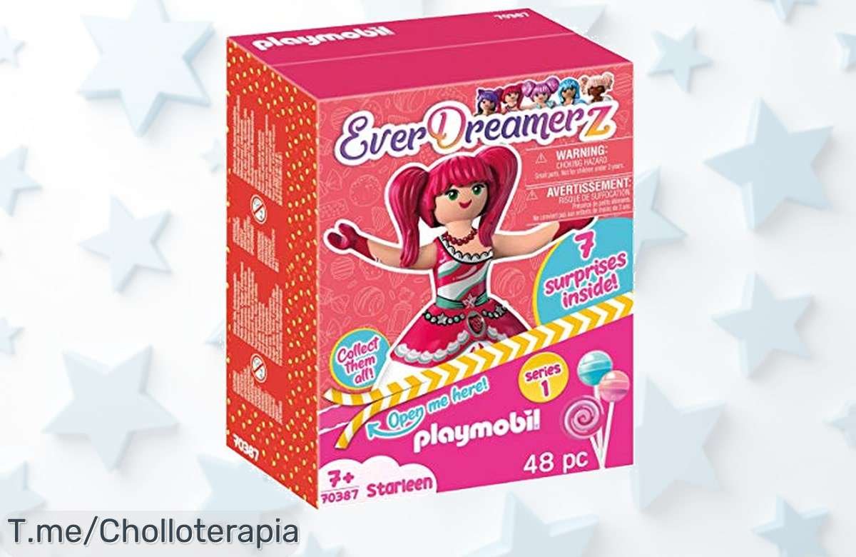 Transforma el juego con PLAYMOBIL EverDreamerz Candy World Starleen: ¡un super chollo lleno de sorpresas y diversión! No te quedes sin tu figura exclusiva, actúa ya antes que se acabe esta oferta única.