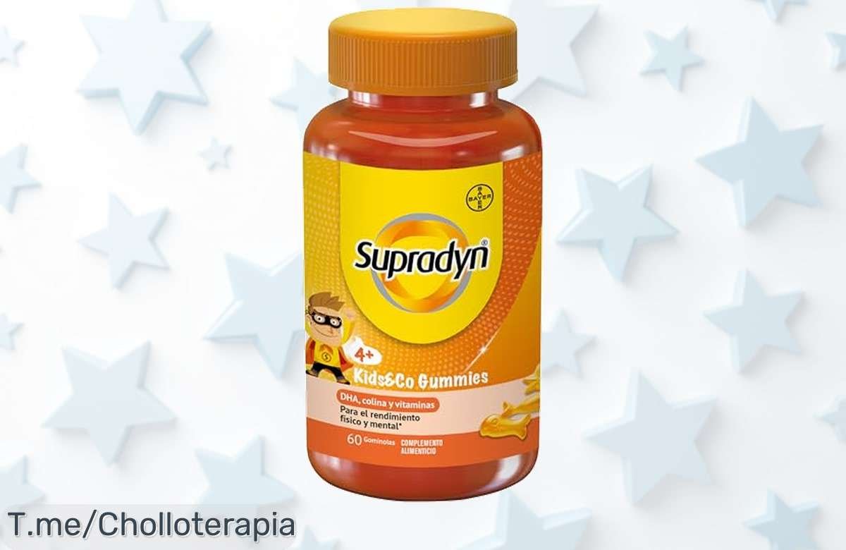 Transforma la salud de tus peques con Supradyn Junior Gummies: multivitaminas y Omega 3 en deliciosas gomas, ¡aprovecha este ofertón antes que se agote!