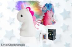 Transforma las noches de tu peque con la Luz Nocturna Unicornio, diseño adorable que ahuyenta miedos y regala dulces sueños ¡Oferta limitada, compra ya este chollo mágico!