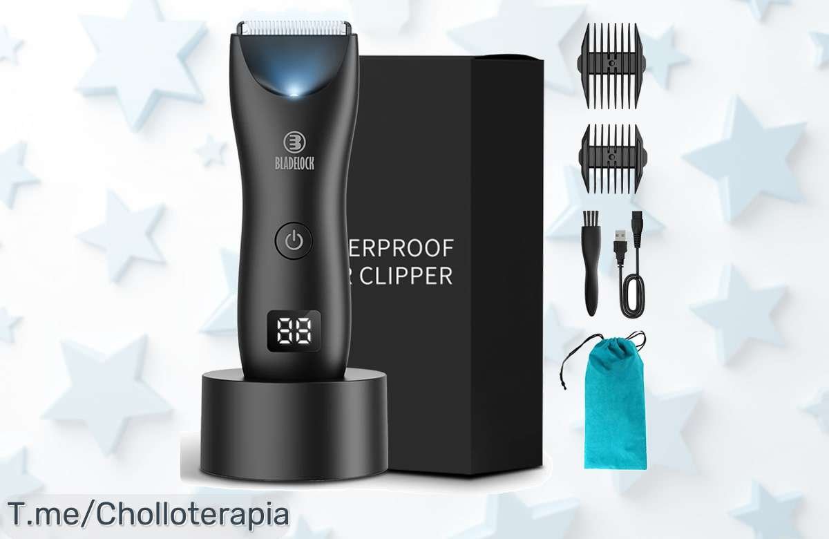 Transforma tu apariencia con la recortadora corporal profesional a un precio loco; corte cerámico para un afeitado suave y sin irritaciones. ¡Actúa ya antes de que se acabe este ofertón!