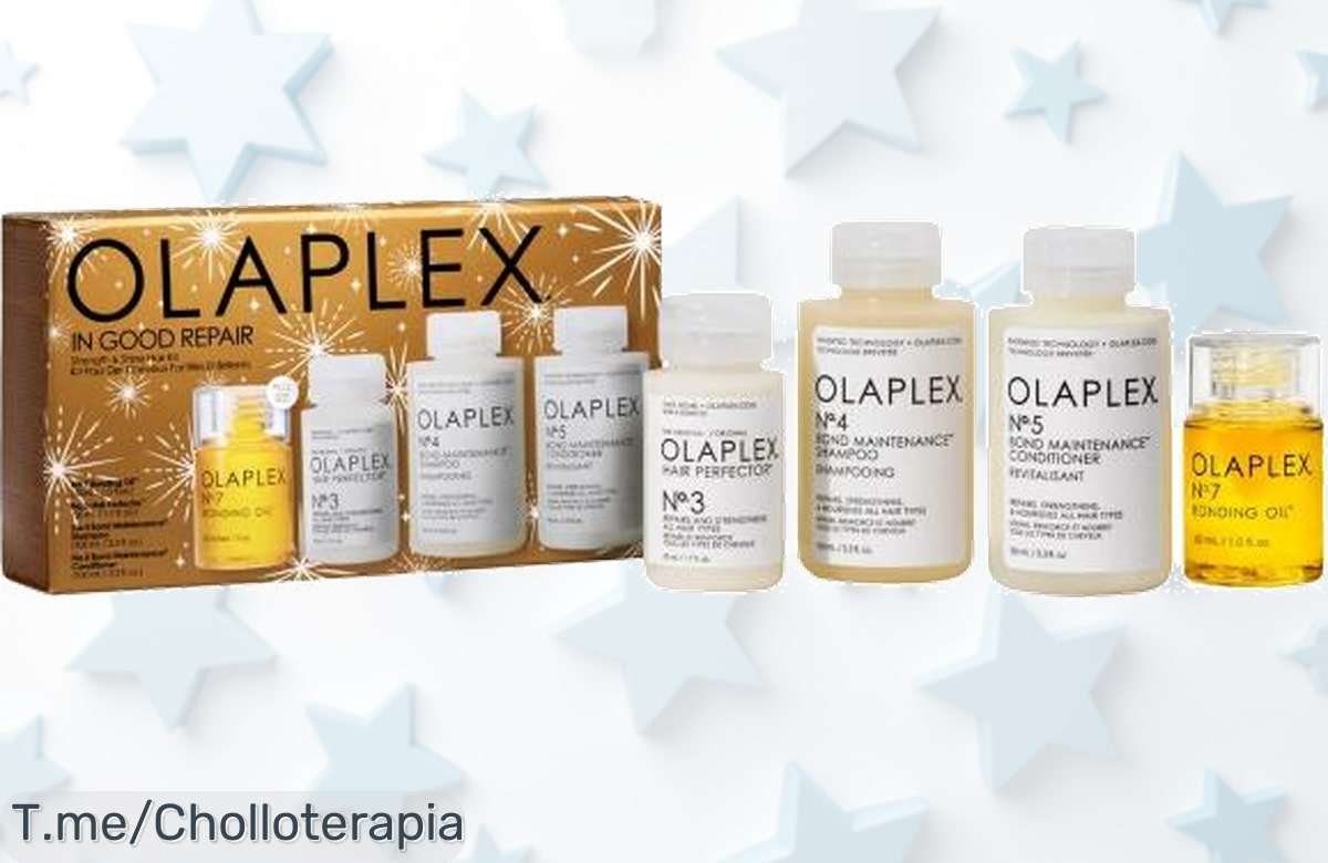Transforma tu cabello con el kit Olaplex In Good Repair: ¡un super chollo que hará brillar tus mechones como nunca! Aprovecha este ofertón limitado y corre a comprarlo ya.