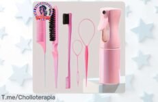 Transforma tu cabello con nuestro set de cepillos y sprays, ¡una herramienta nunca vista! Aprovecha este ofertón limitado y brilla como una estrella ahora mismo