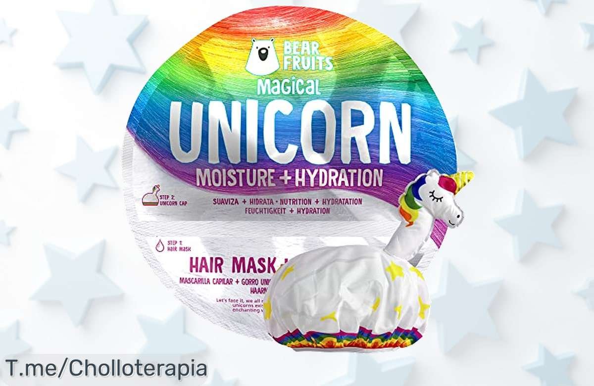 Transforma tu cabello en solo 30 minutos con la mascarilla mágica y el gorro de ducha unicornio, ¡aprovecha este super chollo antes que desaparezca!