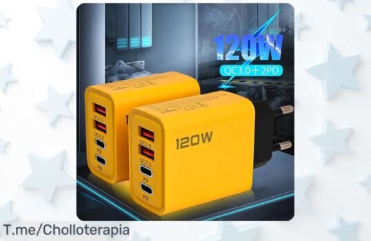 Transforma tu carga con el cargador USB Tipo C PD de 4 puertos: ¡ofertón irresistible para iPhone y Samsung! Aprovecha este precio loco antes que se agote, actúa ya